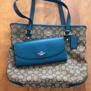 Authentic COACH Purse and Wallet